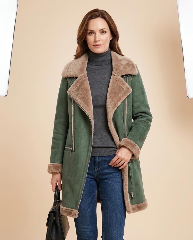 Madline24 - Yomir | Gefütterter Shearling Mantel Damen