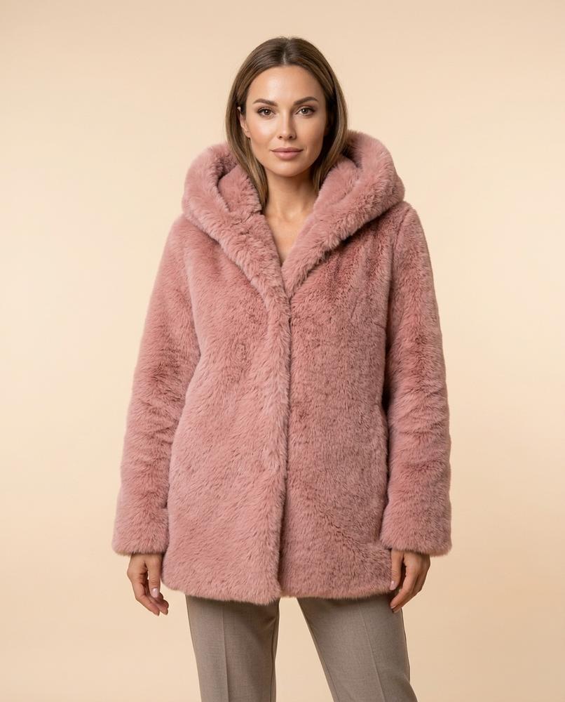 Madline24 - Riral | Gefütterter Plüschiger Mantel Damen