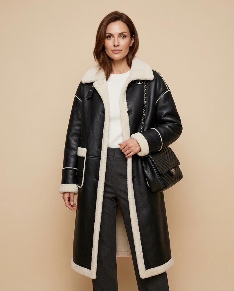 Madline24 - Masan | Gefüttert Doppelreihig Mantel Damen
