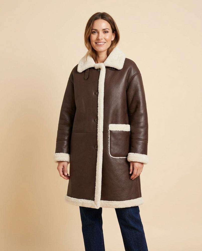 Madline24 - Masan | Gefüttert Doppelreihig Mantel Damen